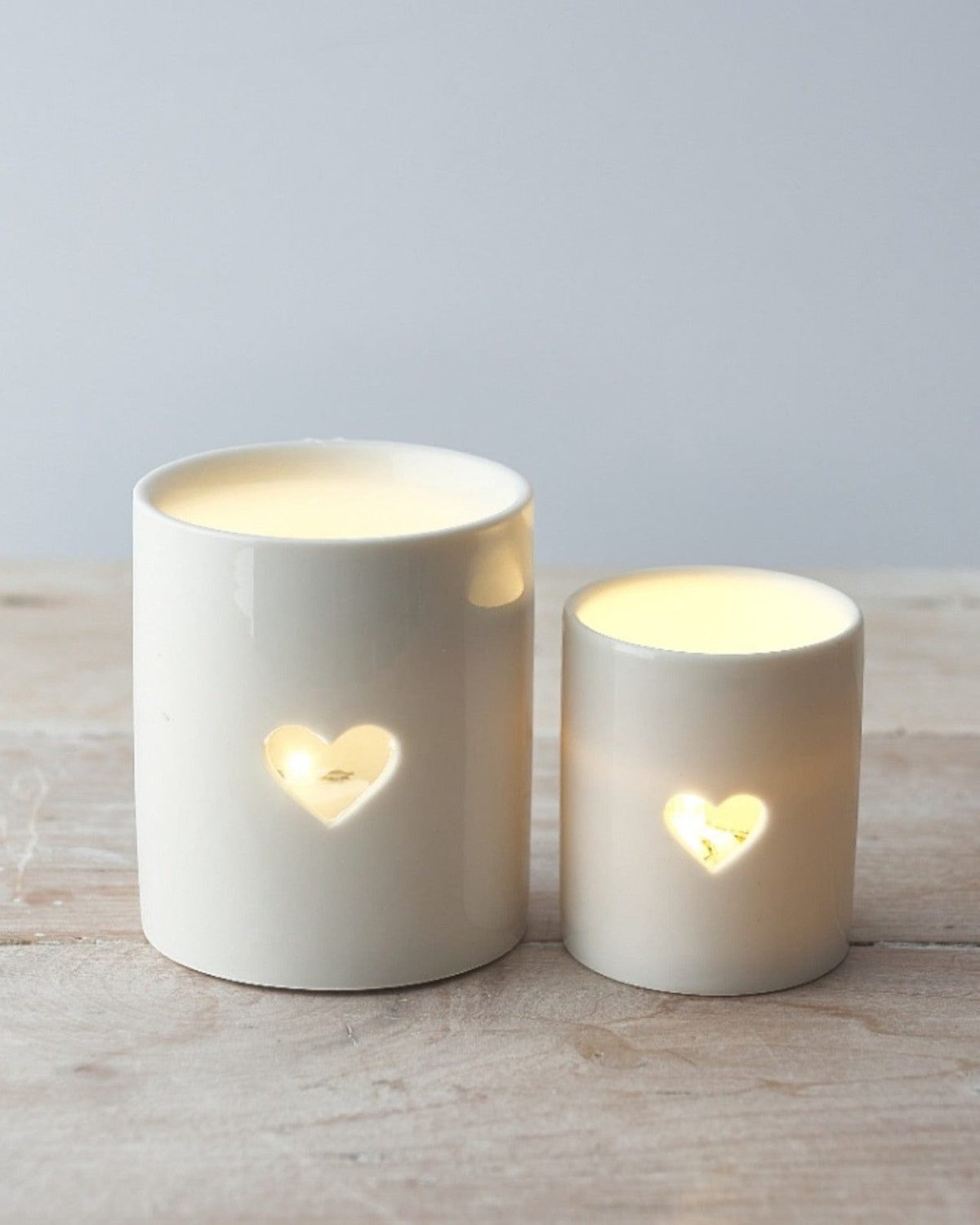 Natural Heart Tealight Candle Holder