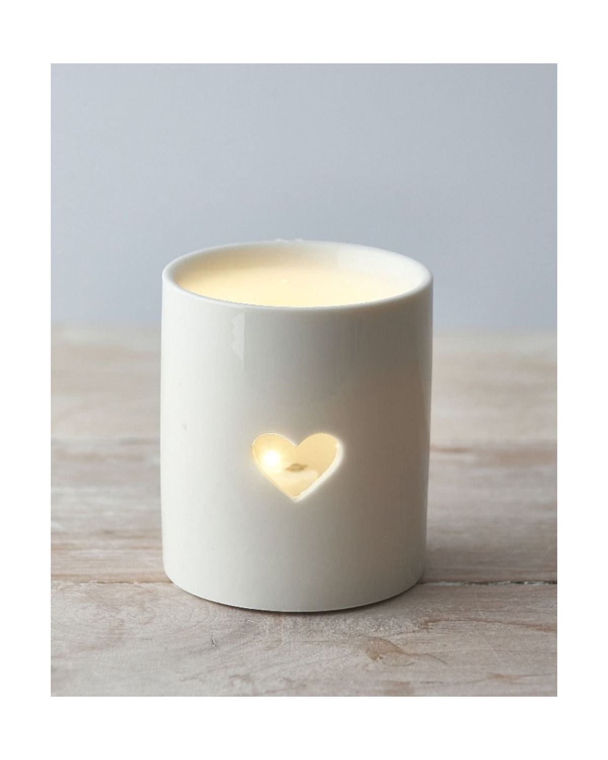 Natural Heart Tealight Candle Holder
