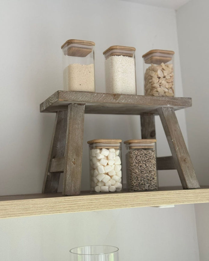 Natural Wooden Rustic Display Bench & Riser – Small or Large