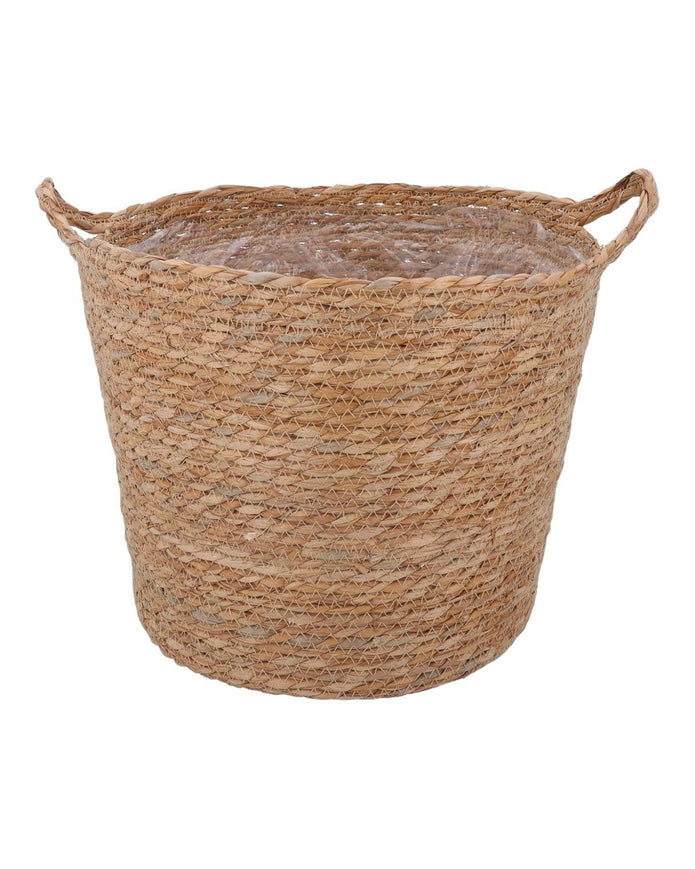 Natural Woven Basket With Handles
