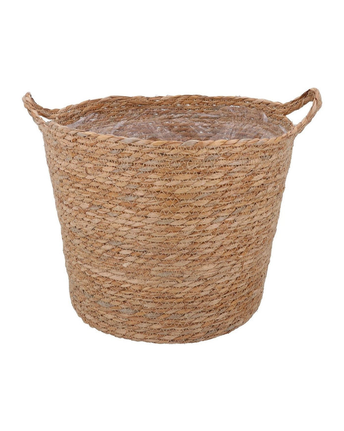 Natural Woven Basket With Handles