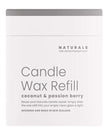 Naturals Luxury Wax Candle Refil - Coconut & Passion Berry - CandlesCandles - Lulu Loves Home