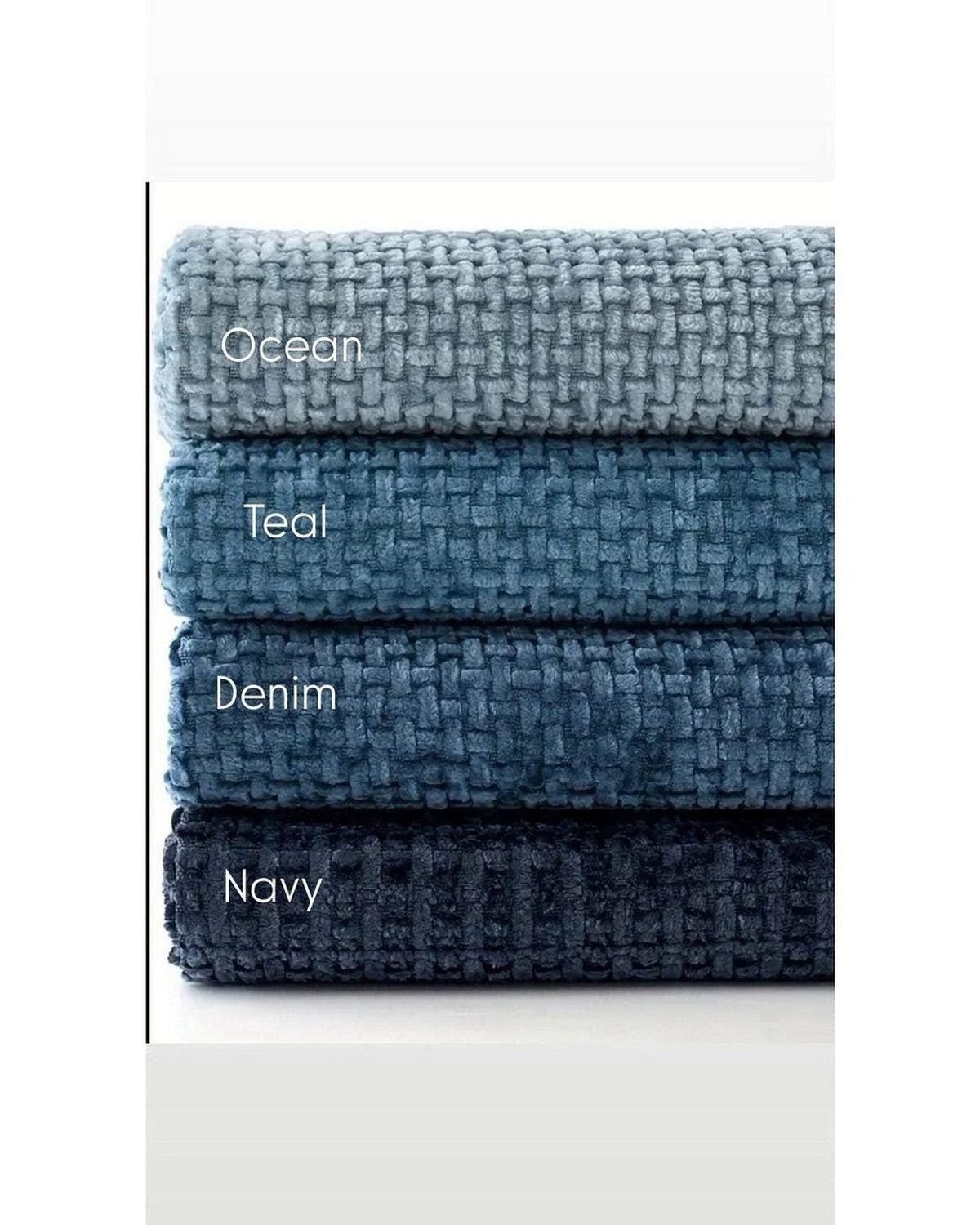 Navy Blue Woven Design Cushion Cover