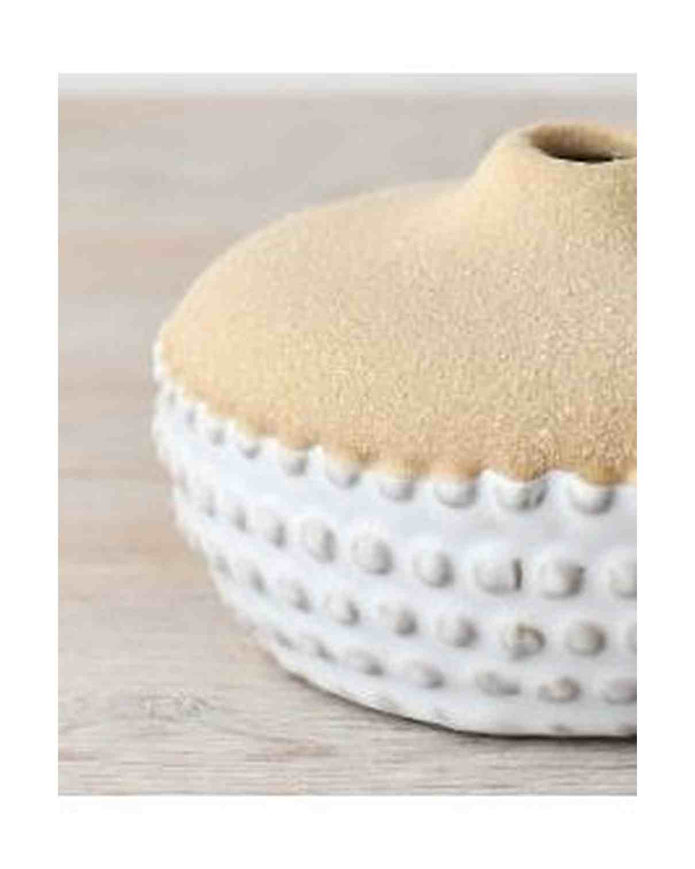 Neutral Ceramic Bobble Vase