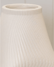 Neutral Ceramic Sculptural Ribbed Vase