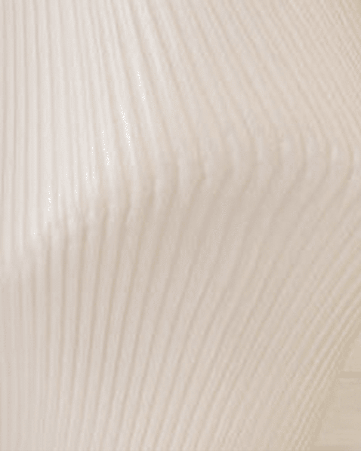 Neutral Ceramic Sculptural Ribbed Vase