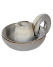 Neutral Ceramic Stoneware Rustic Dinner Candle Holder