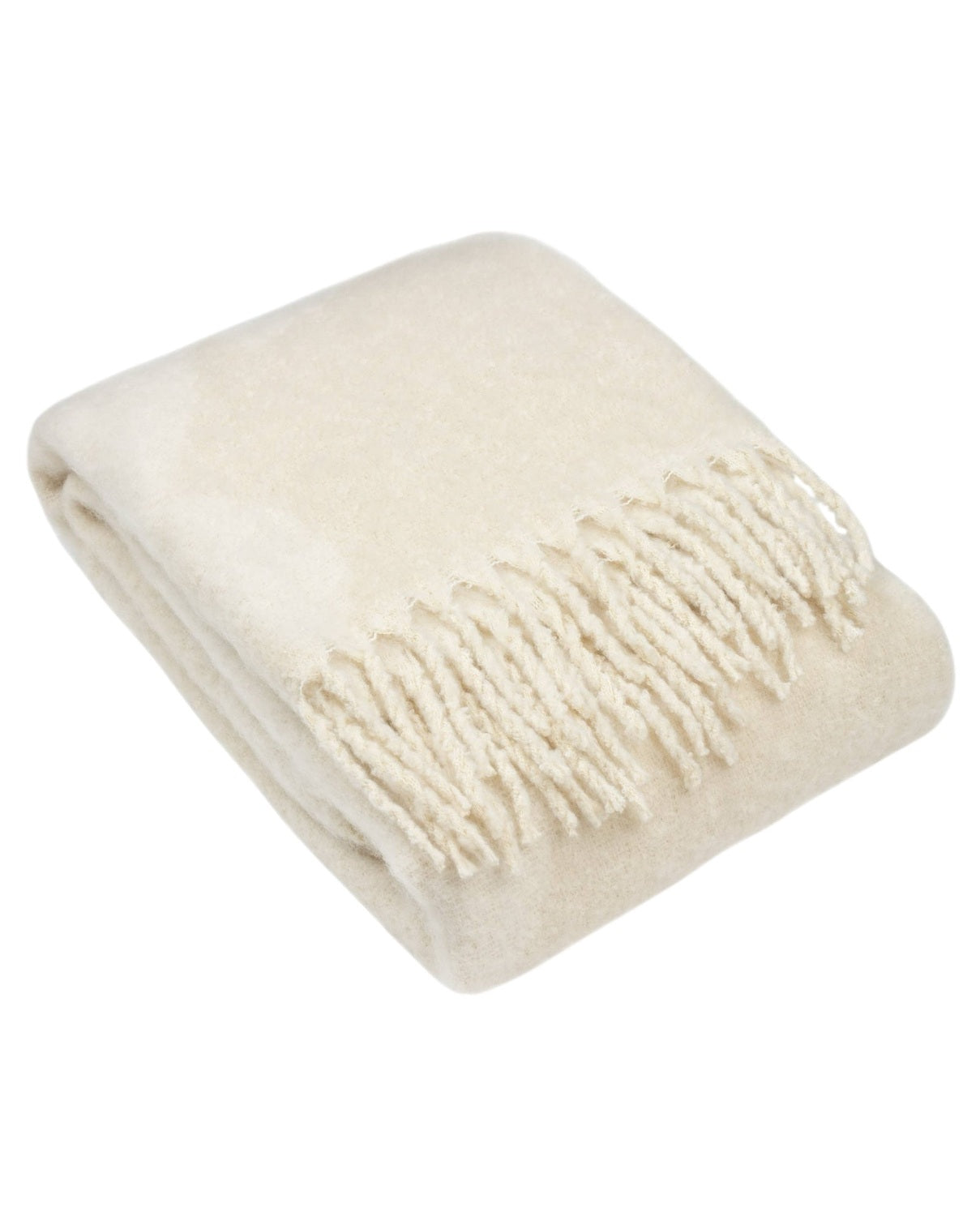 Neutral Cream Beige Fluffy Throw Blanket