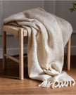 Neutral Cream Beige Fluffy Throw Blanket