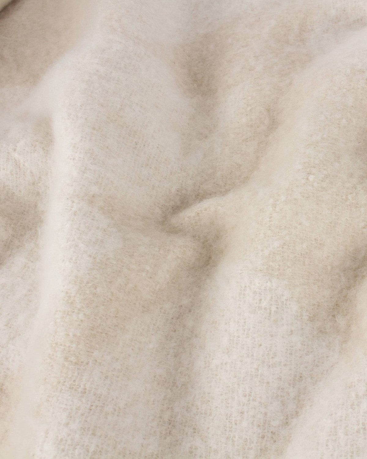 Neutral Cream Beige Fluffy Throw Blanket