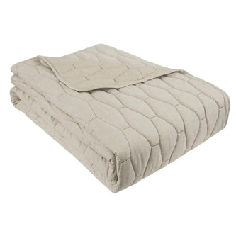 Neutral Melange Linen Look Queen Sized Bedding Quilt - Soft FurnishingsSoft Furnishings - Lulu Loves Home