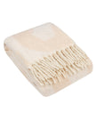Neutral Peach Beige Fluffy Throw Blanket