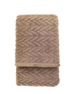 Neutral Taupe Brown Herringbone Sherpa Blanket Throw - Soft FurnishingsSoft Furnishings - Lulu Loves Home