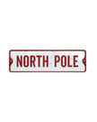 North Pole Metal Sign