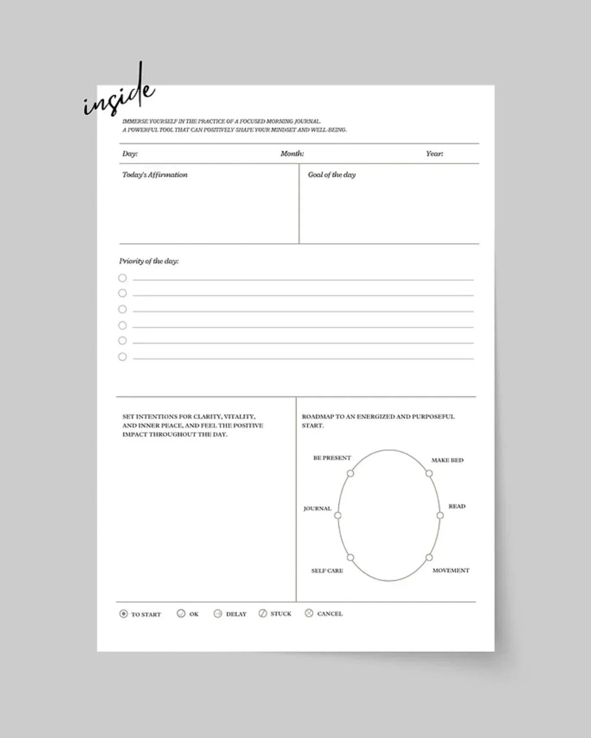 Notebook - My Morning Journal