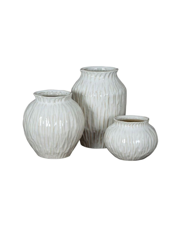 Numa Round Glazed Vase