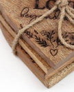 Heart Shaped Wooden Coasters - Set of Four