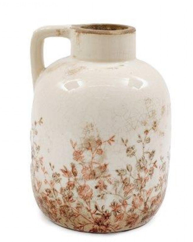 Autumnal Floral Print Vase - Medium