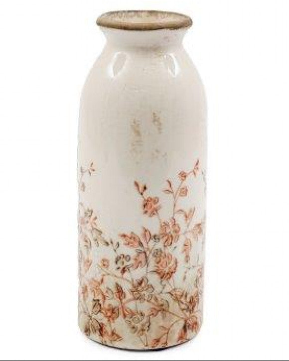 Autumnal Floral Print Vase - Small