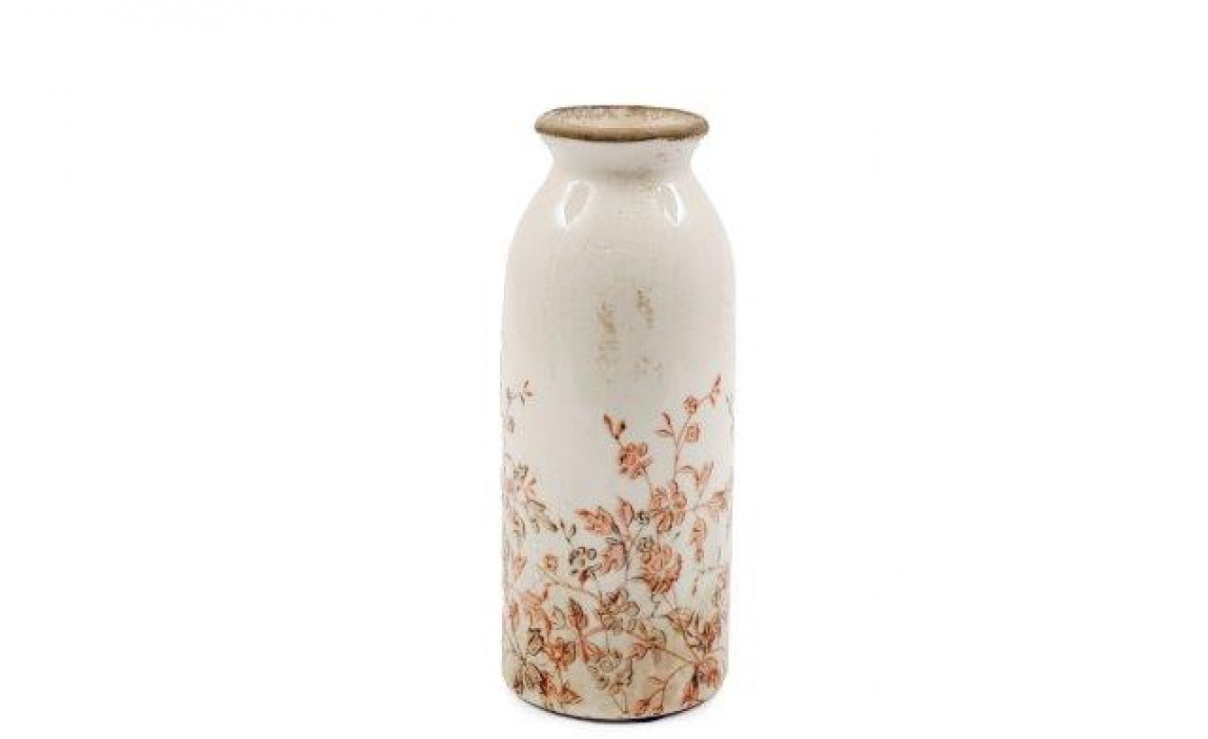 Autumnal Floral Print Vase - Small