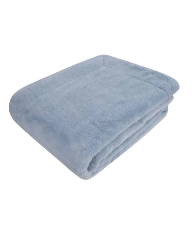 Ocean Blue Mia Fleece Blanket Throw Lulu Loves Home 