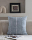 Ocean Blue Woven Line Design Cushion Cover