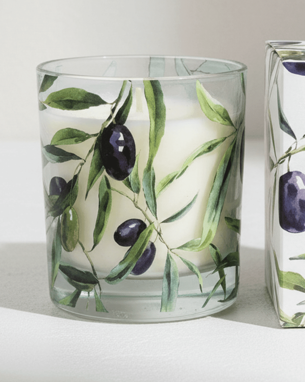 Olive Boxed Scented Candle – Relaxing Handmade Home Fragrance