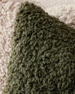 Olive Green Boucle Cushion Cover