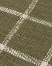 Olive Green Checked Throw Blanket