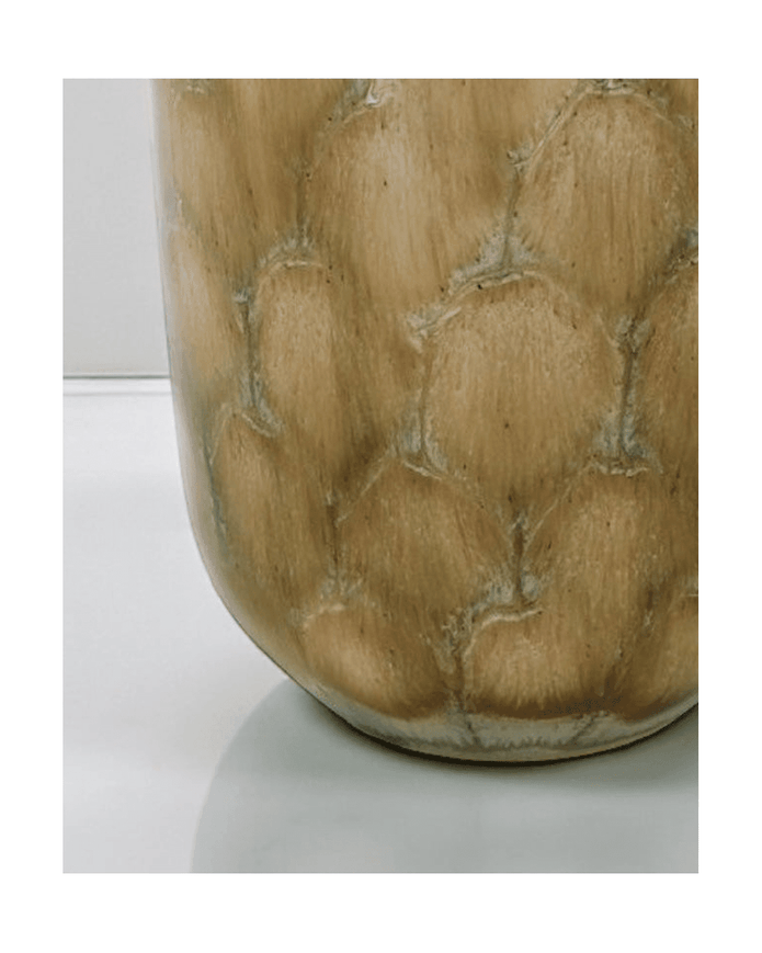 Olive Green Tortoise Shell Candle