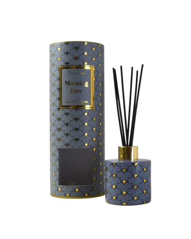 Oriental Heron Reed Diffuser in Gift Box Morning Dew Clean Cotton Scent - Lulu Loves Home