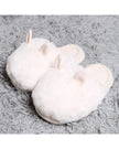 Oversized Cream Faux Fur Bunny Rabbit Slippers - Lulu Loves Home Lulu Loves Home 