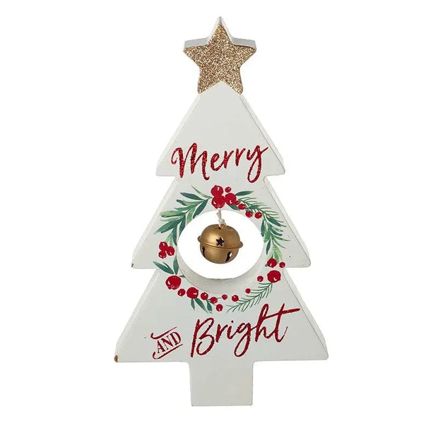 White Tree Decoration With Bell