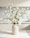 Artificial white lantern stem from Starlight Express, realistic white plant with lantern-shaped blooms for decorative arrangements.