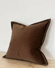 Emma Brown velvet cushion cover from Ellenvale Trade, showing soft velvet fabric with a plush, textured finish and subtle sheen.