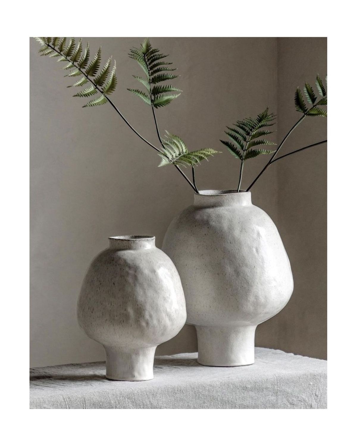 Palawan Neutral Footed Vase
