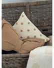 Polka Dot Beige Cushion Cover - PRE ORDER TWO WEEK DELIVERY