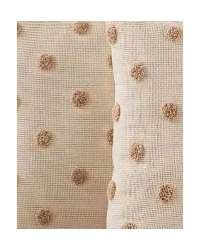 Polka Dot Beige Cushion Cover - PRE ORDER TWO WEEK DELIVERY