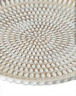 Rattan Effect Wooden Round Tray