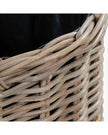 Rattan Kubu Luxury Lined Round Storage Baskets - PRE ORDER THREE WEEK DELIVERY