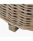 Rattan Kubu Luxury Lined Round Storage Baskets - PRE ORDER THREE WEEK DELIVERY
