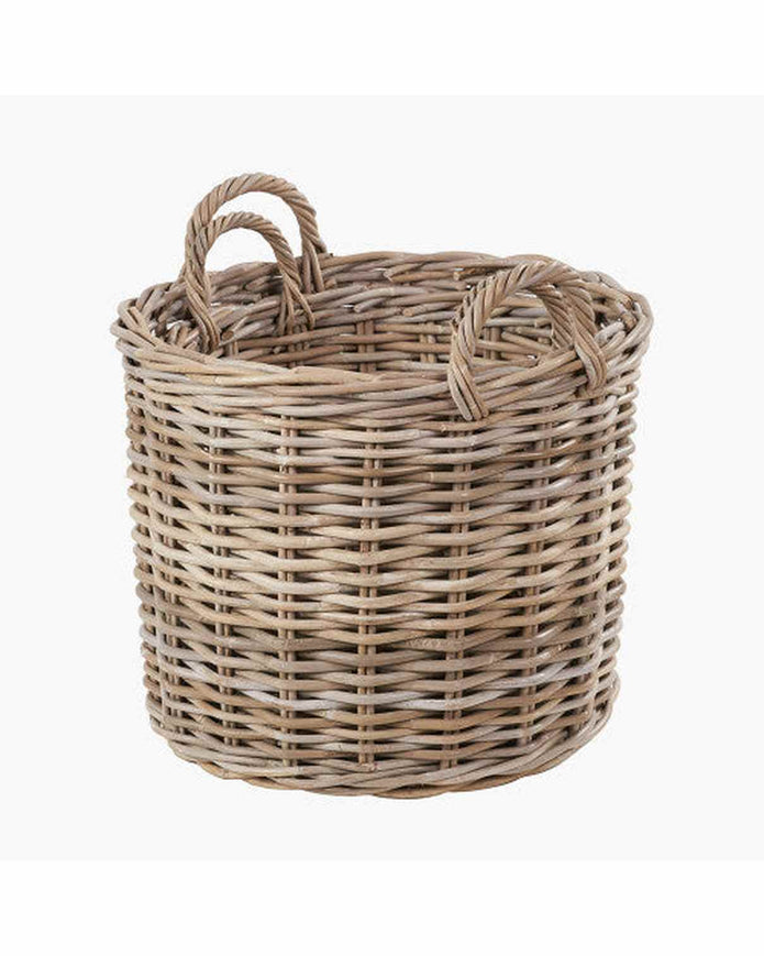 Rattan Kubu Luxury Round Storage Baskets - PRE ORDER THREE WEEK DELIVERY