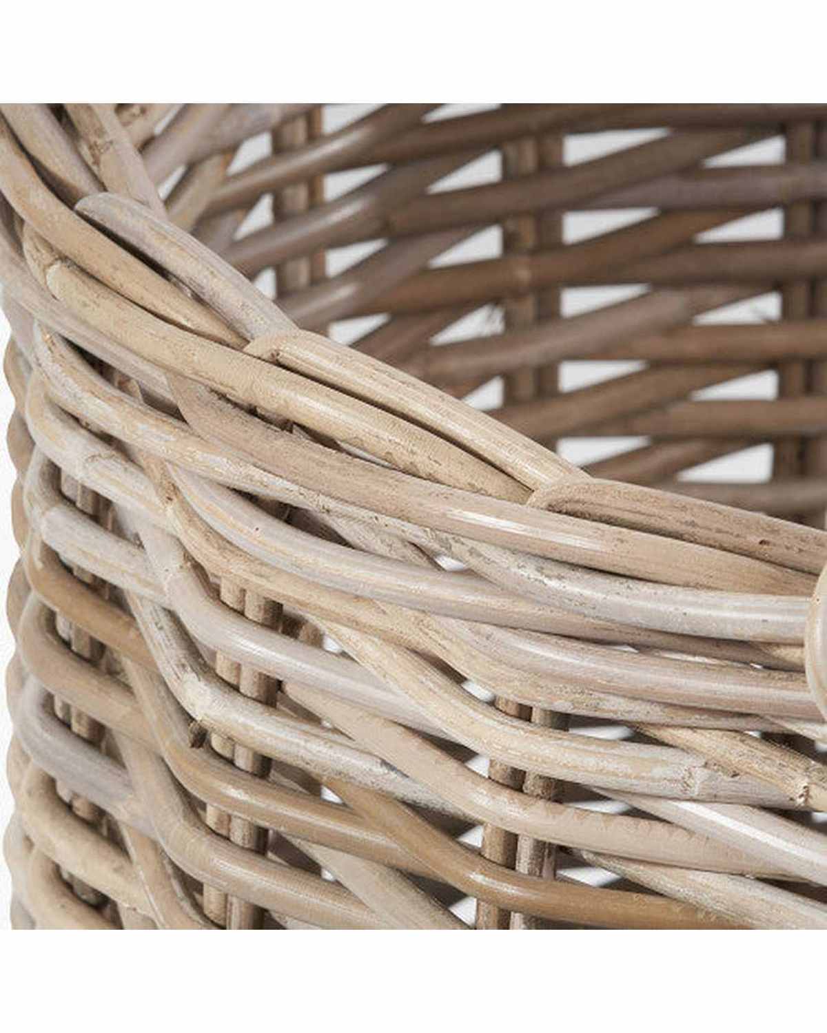 Rattan Kubu Luxury Round Storage Baskets - PRE ORDER THREE WEEK DELIVERY