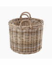 Rattan Kubu Luxury Round Storage Baskets - PRE ORDER THREE WEEK DELIVERY