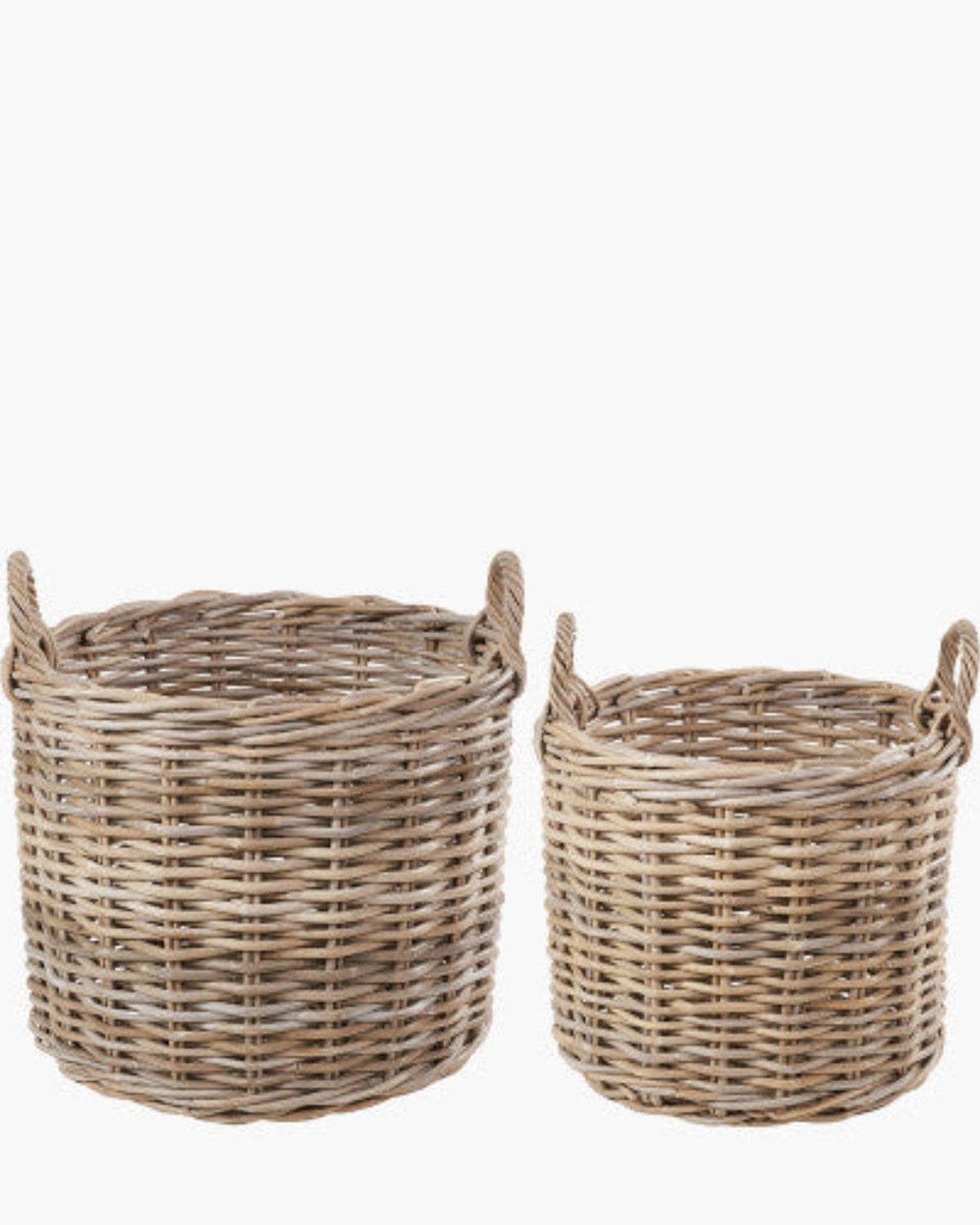 Rattan Kubu Luxury Round Storage Baskets - PRE ORDER THREE WEEK DELIVERY