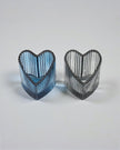 Ribbed Heart Tealight Holder