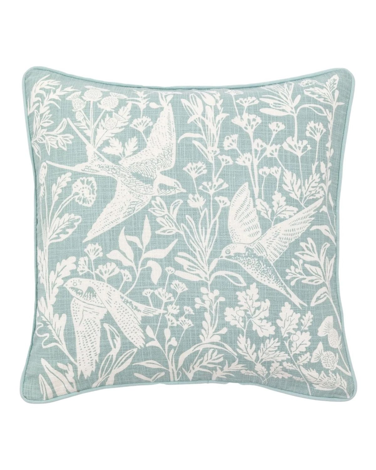 Rosley Birds Duck Egg Blue Cushion Cover