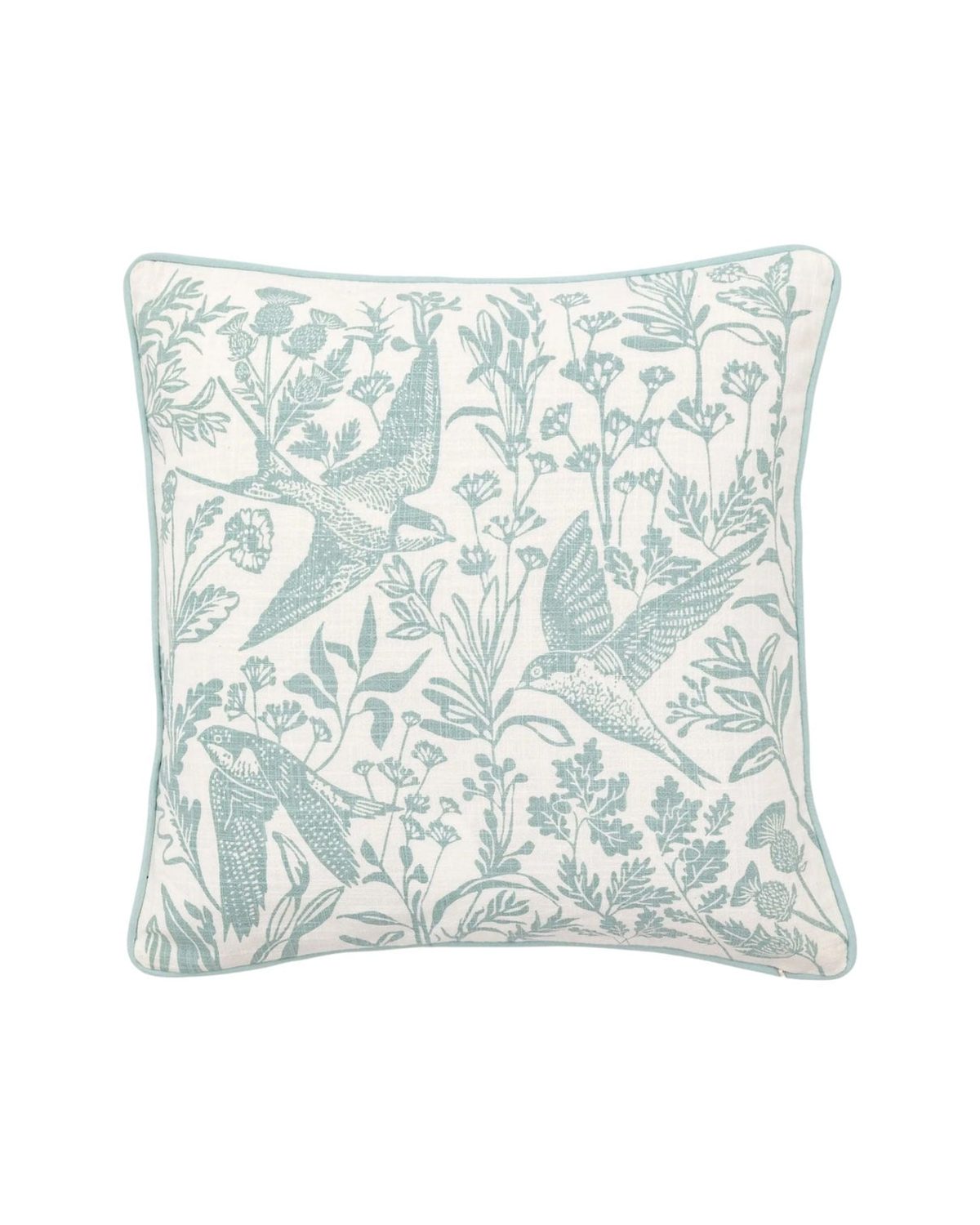 Rosley Birds Duck Egg Blue Cushion Cover