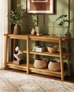 Rustic Natural Large Wood Console Table - PRE ORDER UP TO 14 DAYS DELIVERY