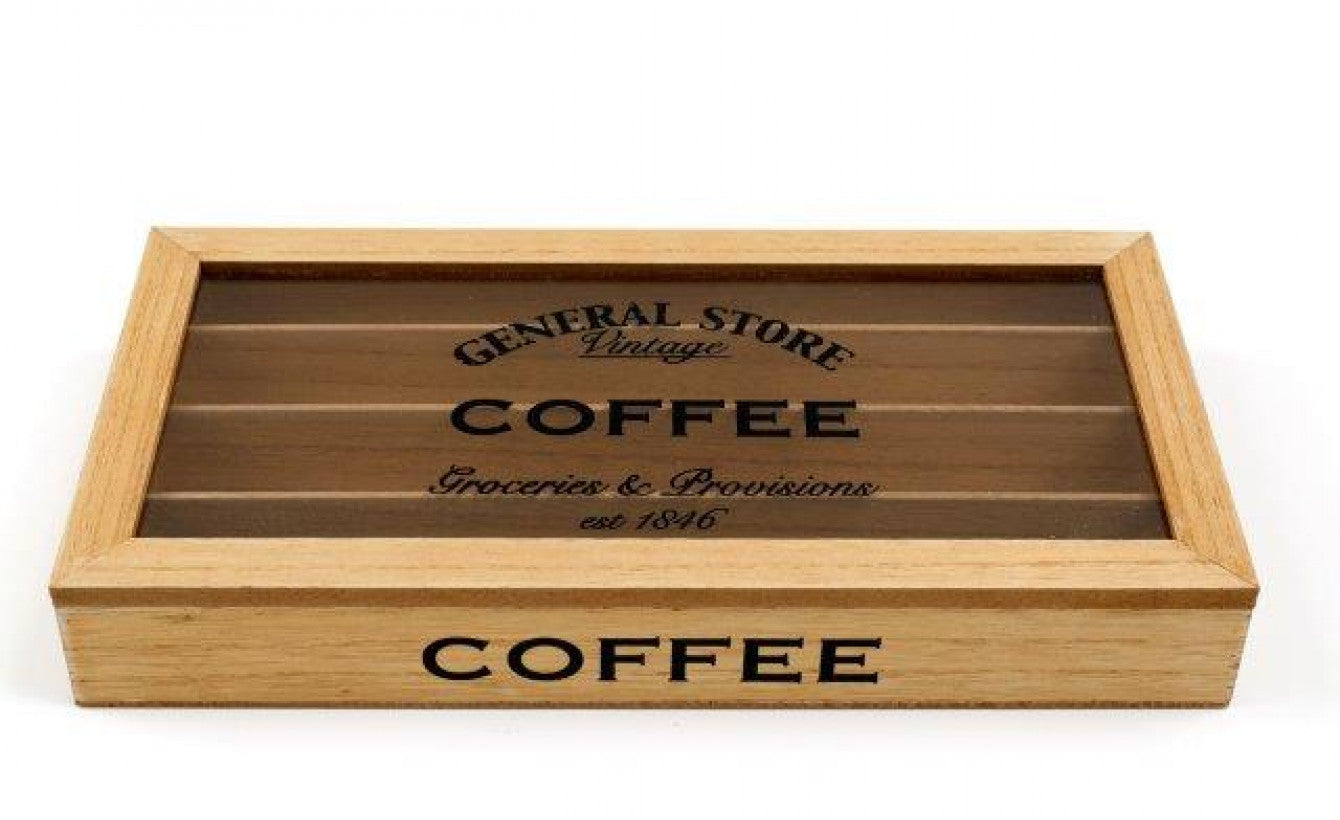 Coffee Pod Wooden Storage Case